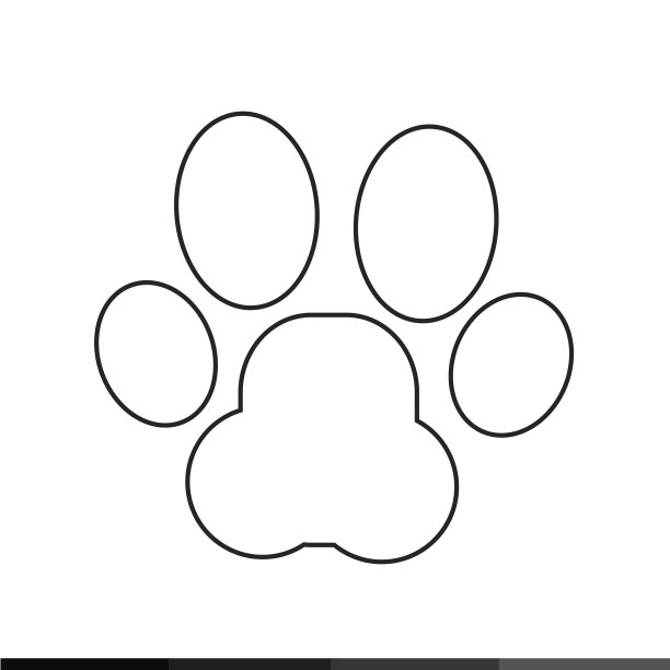 猫咪脚印符号图片