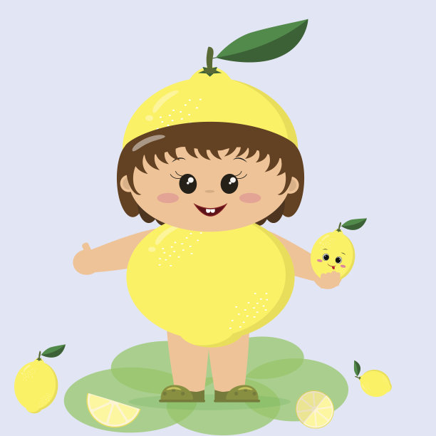 柠檬拟人动漫头像图片