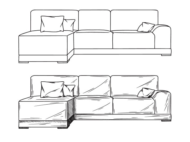 懒人沙发设计图手绘图片
