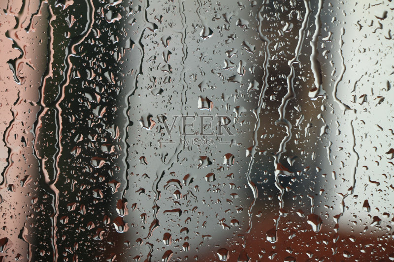 雨滴在窗户,下雨天图片素材下载 - Veer图库