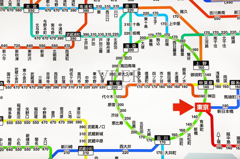 东京地铁地图,细节图片素材下载 - Veer图库