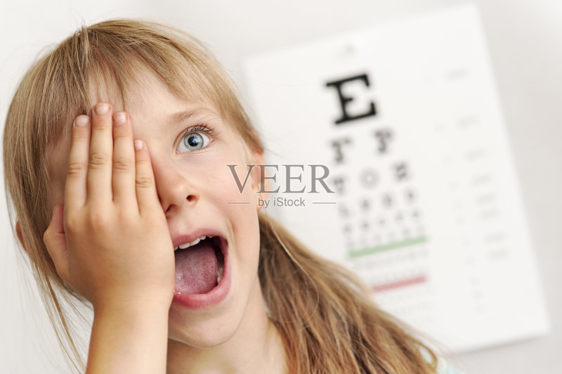 视力测验,人的眼睛,儿童,视力表,6岁到7岁