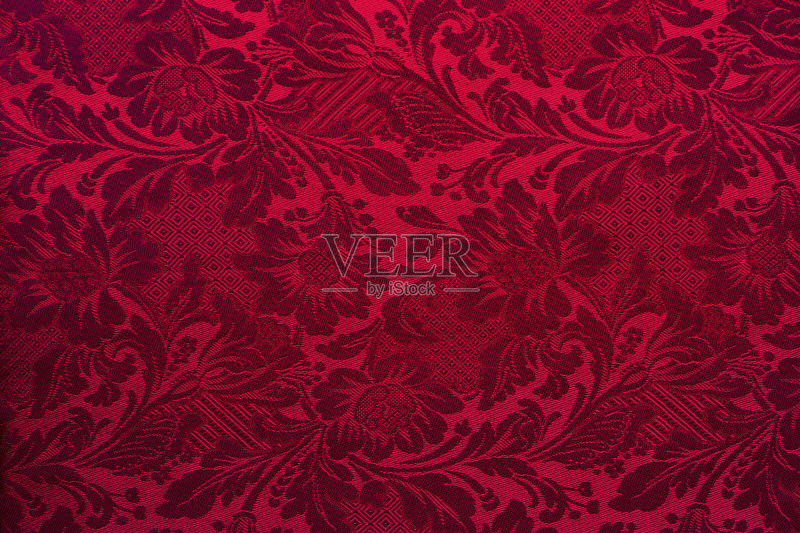 墙壁上的深红色纺织壁纸图片素材下载 - Veer图