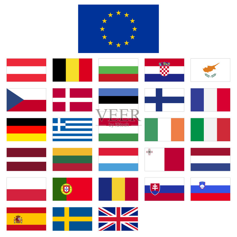 欧盟成员国国旗图片