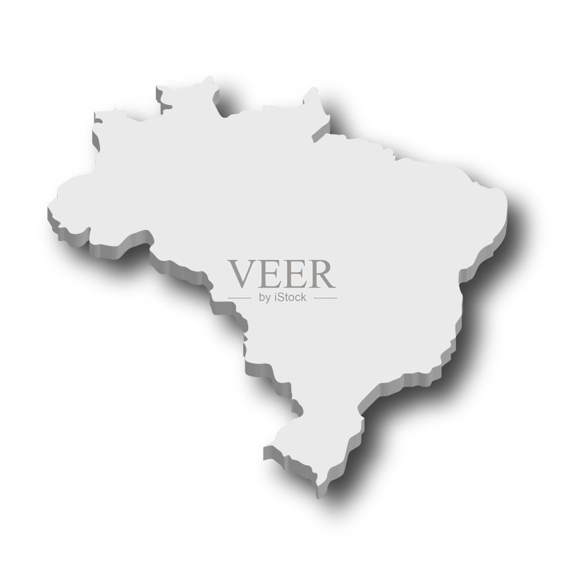 巴西3D地图图片素材下载 - Veer图库