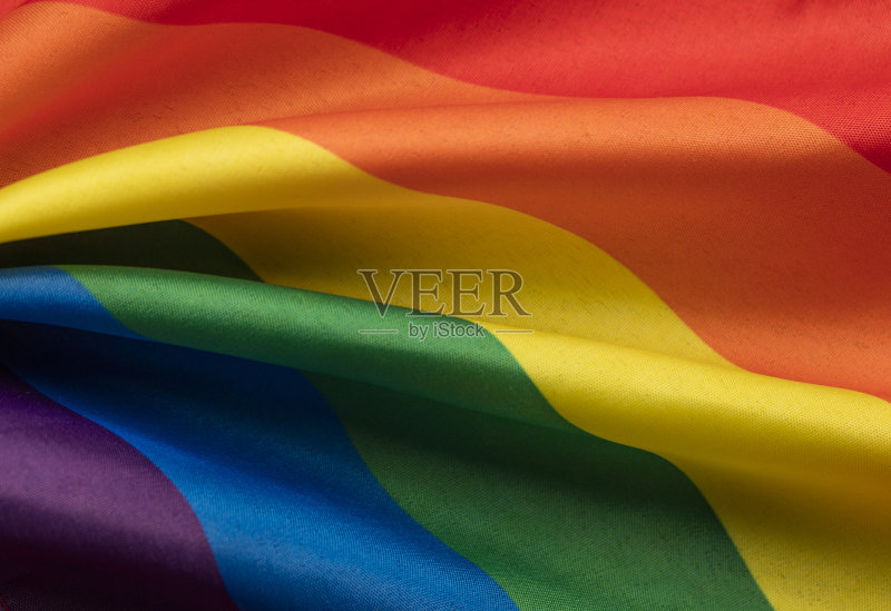 LGBT同志骄傲彩虹旗图片素材下载 - Veer图库
