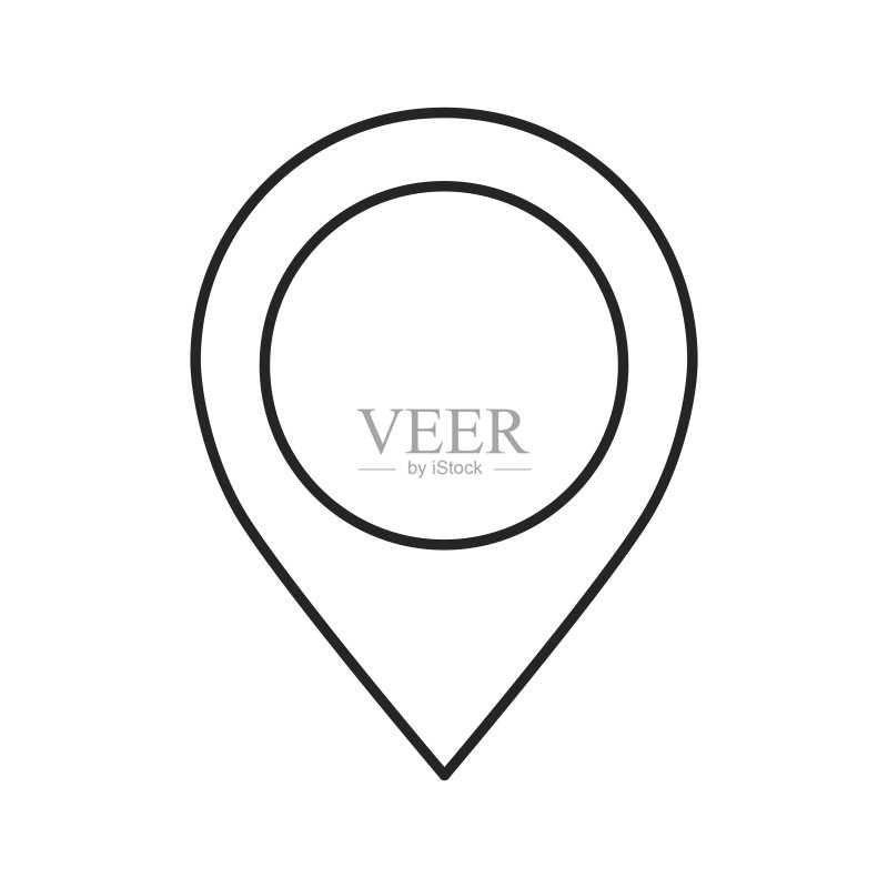 针指针位置图标矢量图素材下载 - Veer图库