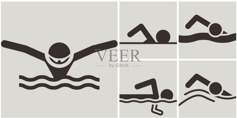 奥运会的标志游泳图片