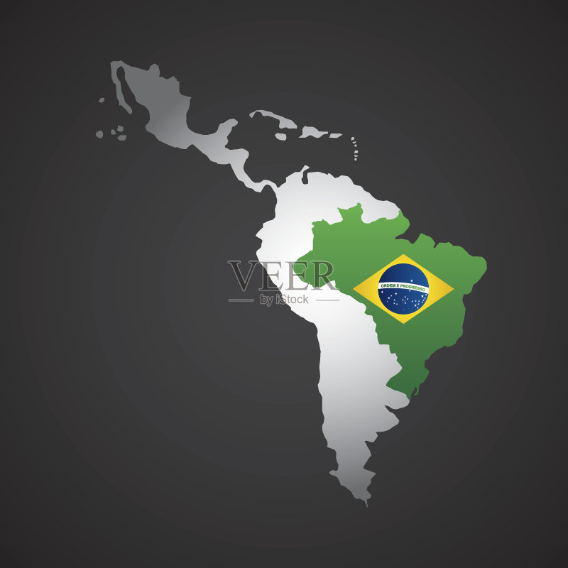 拉丁美洲地图矢量图素材下载 - Veer图库