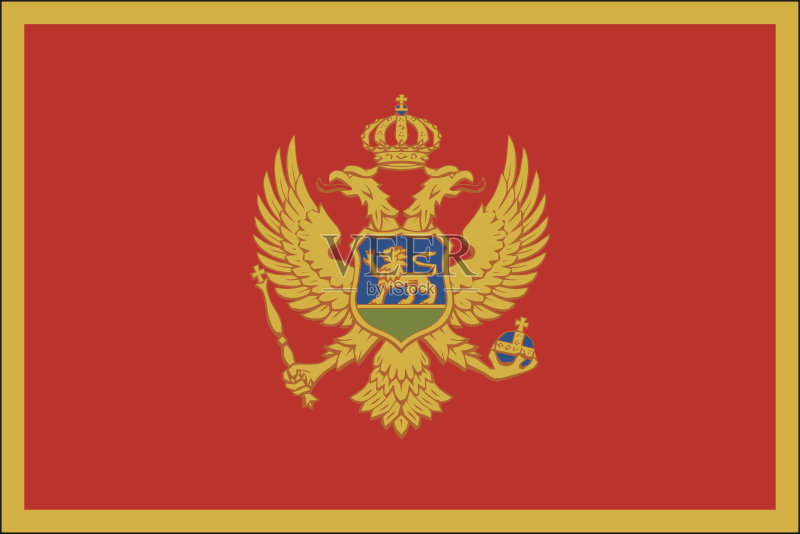 黑山王国国旗图片