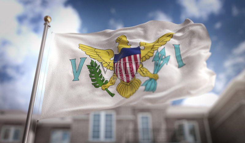 美属维尔京群岛的国旗图片